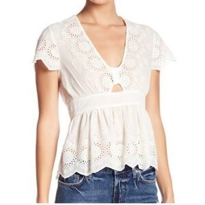 NWT Free People Truly Yours Top Ivory Medium